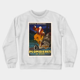 Plombières les Bains Vintage Poster 1931 Crewneck Sweatshirt